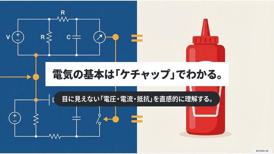 そうなんです。目に見えない「電圧・電流・抵抗」を直感的に理解していきましょう