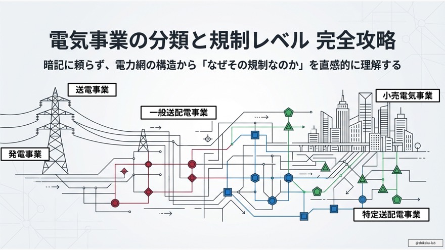電気事業の分類と規制体系:電験三種法規の基礎マスターガイド