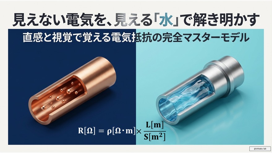 電気抵抗の考え方:ホースの水でイメージする抵抗の正体