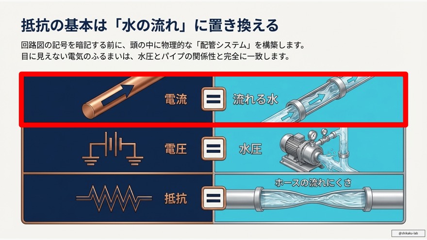 電気抵抗 R の基本公式:抵抗率・長さ・断面積の関係