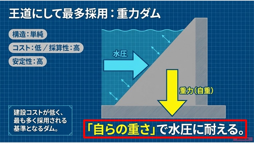 【分類表】ダムの形式・概要・地盤条件の決定的な違い