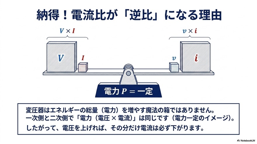 納得!電流比が「逆比」になる理由