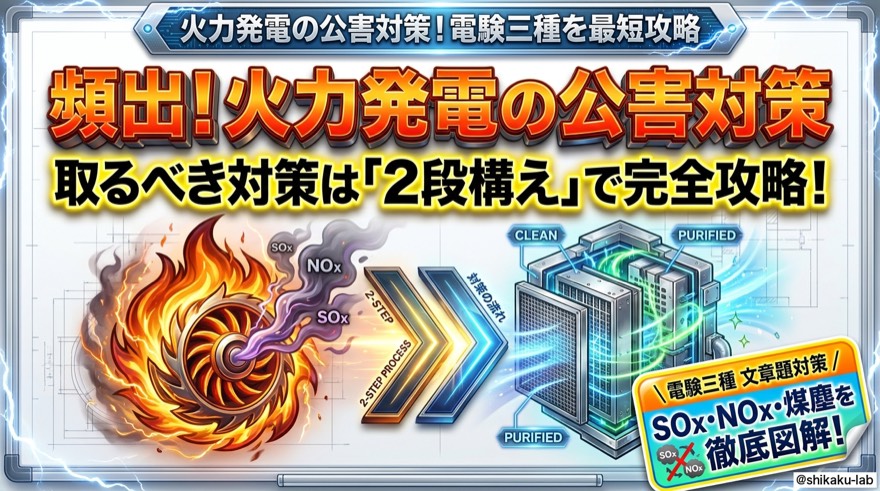 火力発電の公害対策|2段構えで完全攻略