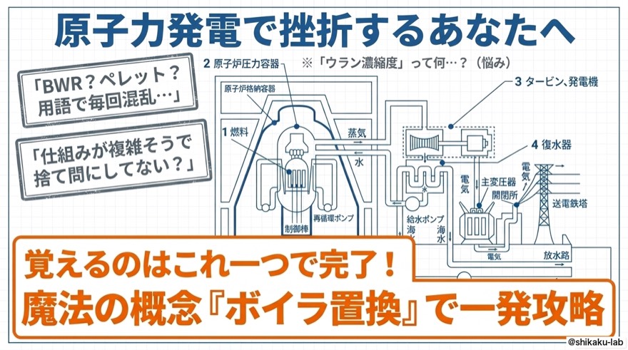原子力発電|魔法の概念「ボイラ置換」