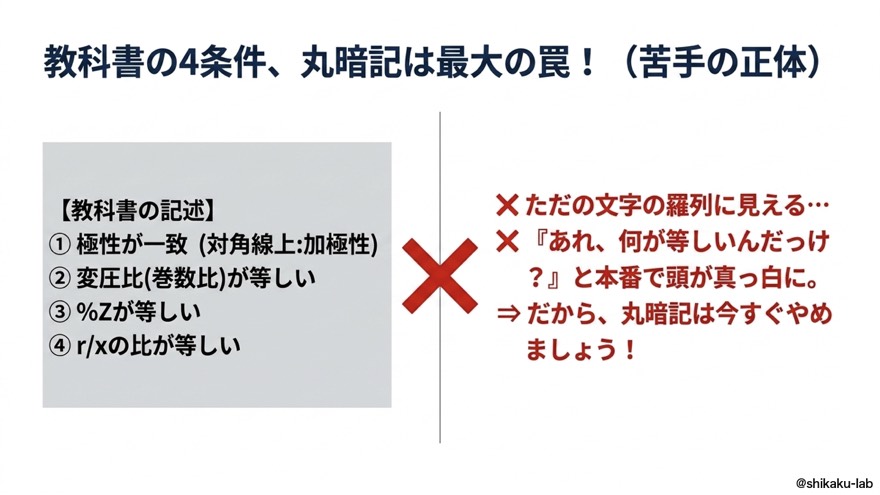 教科書の4条件｜丸暗記は最大の罠