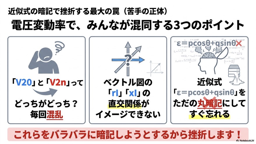 近似式の暗記で挫折する最大の罠(混同する3つのポイント)