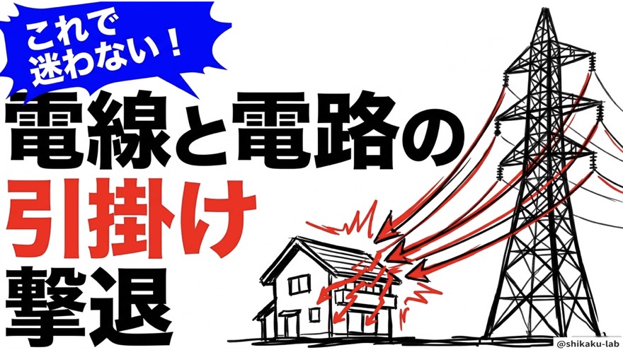 電技の電路と電線|引っ掛け対策で攻略