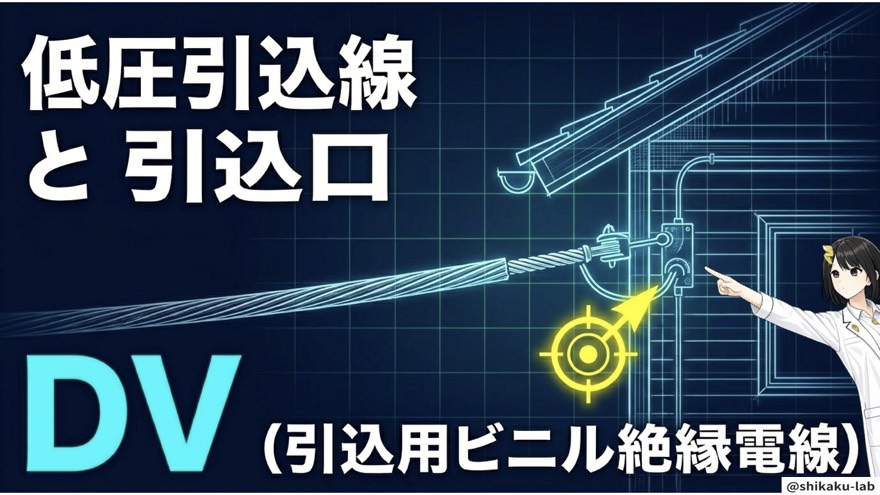 電柱から家に引き込む最後の電線がDVです