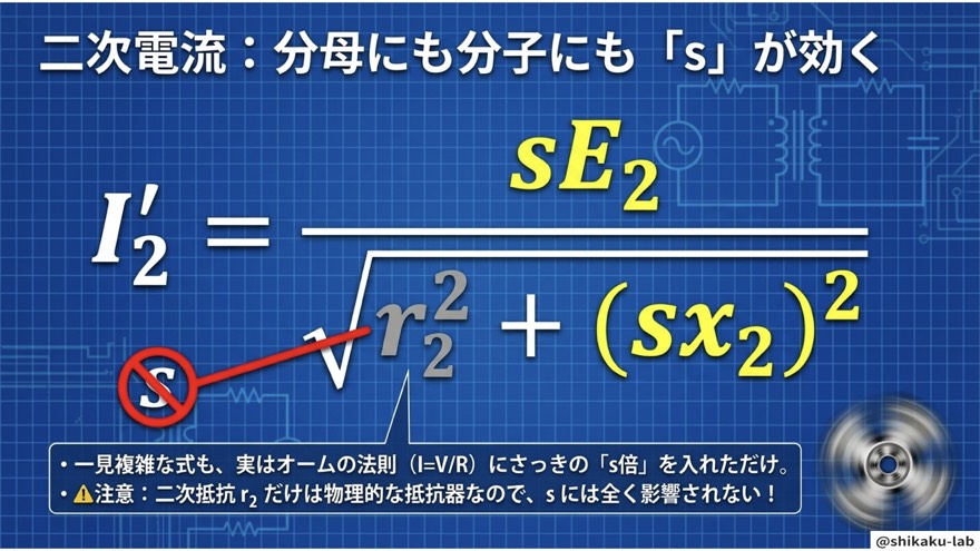 最後は、二次電流のお話です。