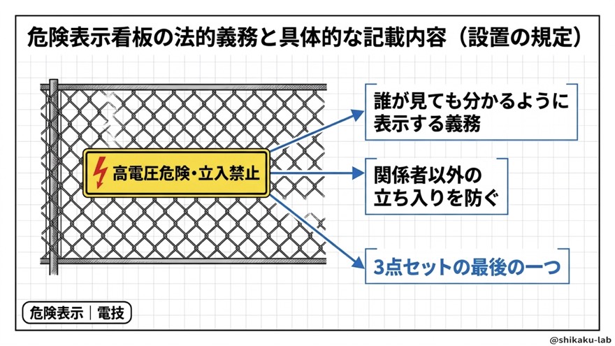 危険表示看板の法義務|JIS規格・立入禁止の根拠