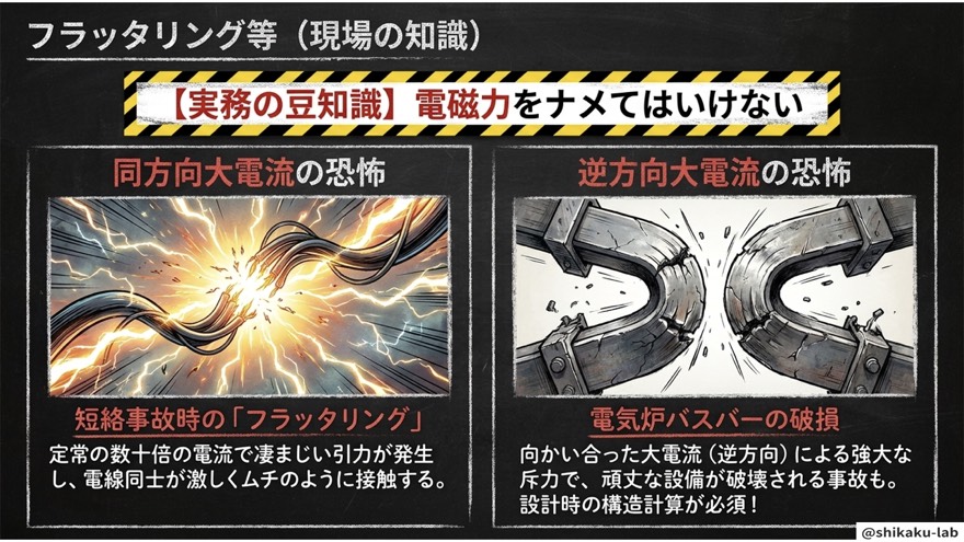 フラッタリング|電磁力の現場での怖さ