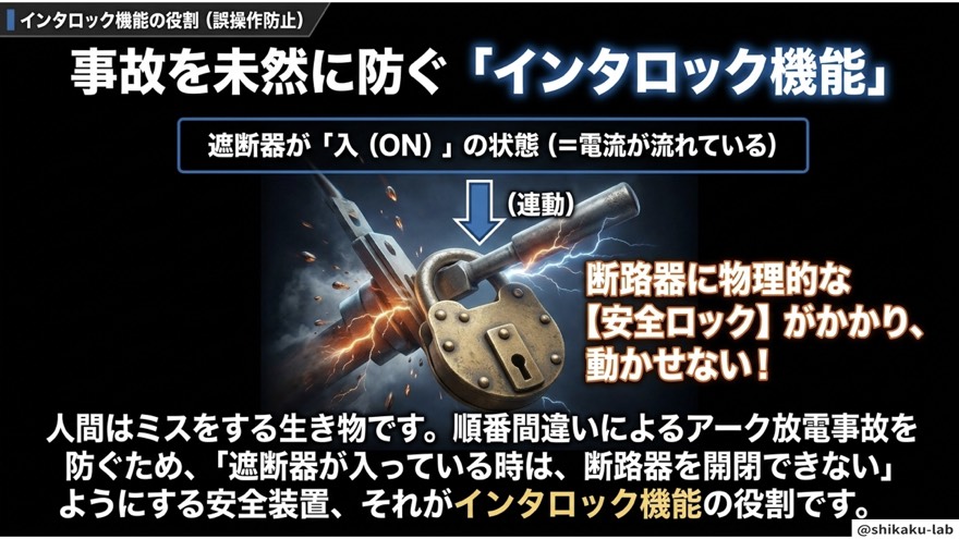 インタロック機能の役割/誤操作を防ぐ安全ロック