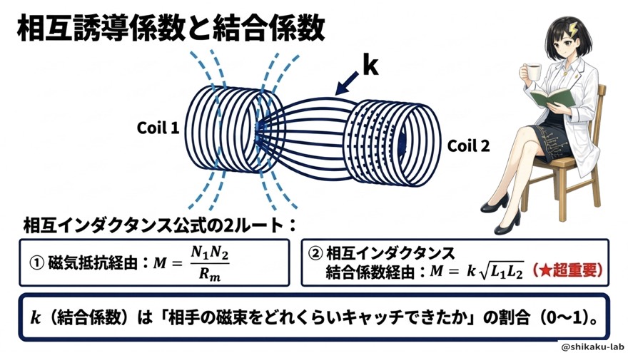 相互インダクタンスと結合係数