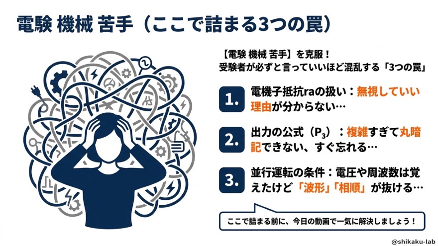 機械が苦手になる3つの罠