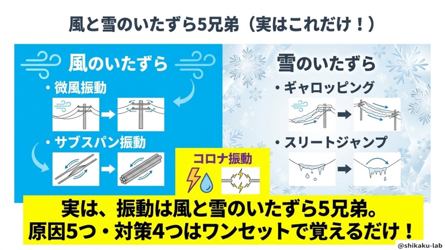 魔法フレーズ「風と雪のいたずら5兄弟」